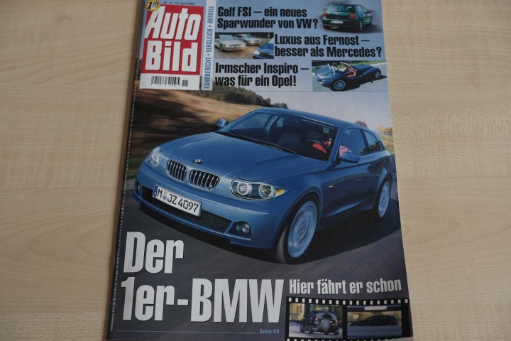 Deckblatt Auto Bild (15/2002)
